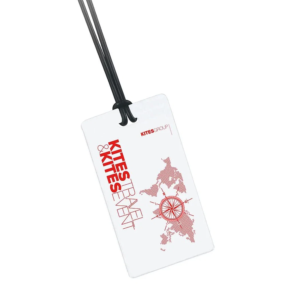 Travel Slip-In ID Luggage Tag — White — view 2