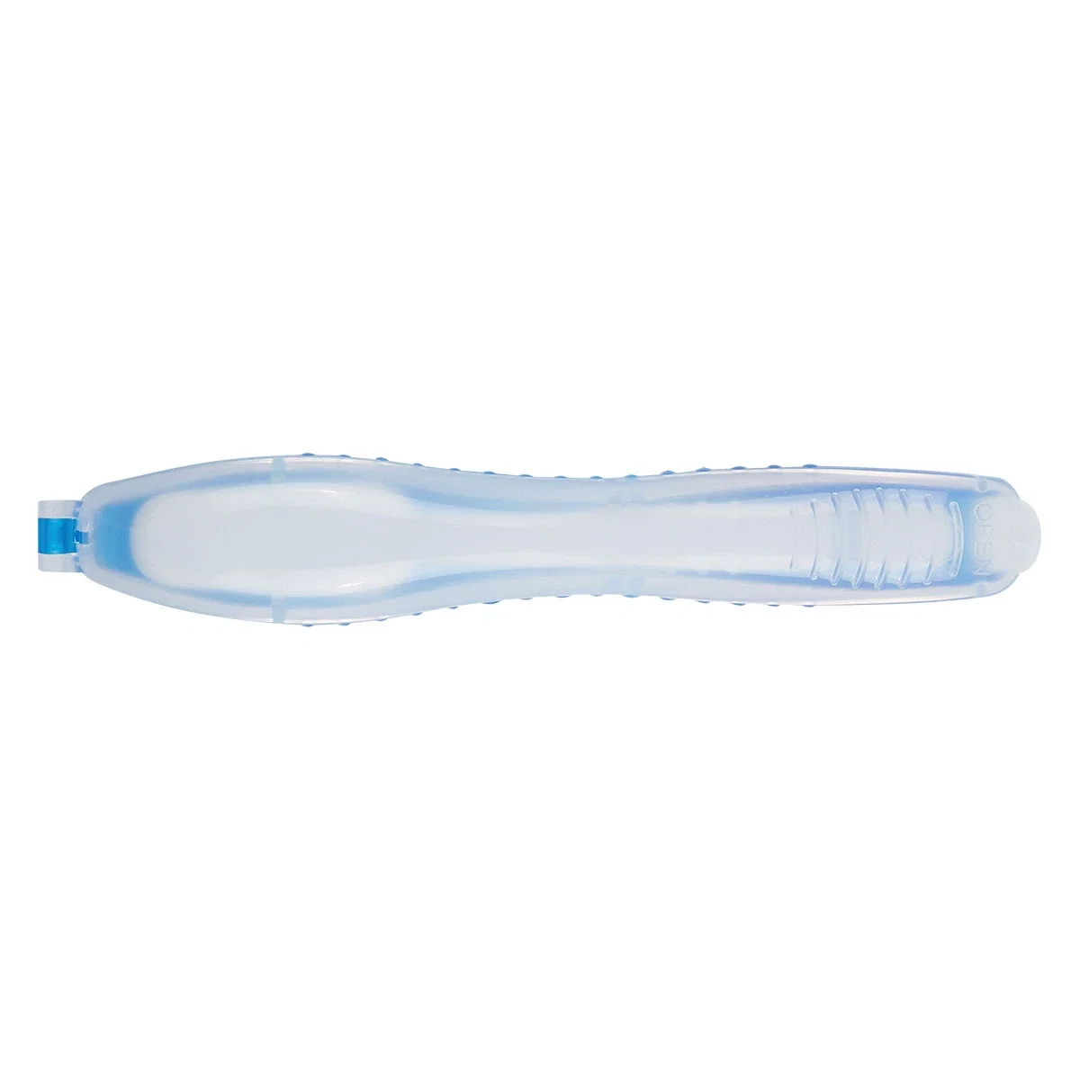 Compact size shown flat, under five inches when closed