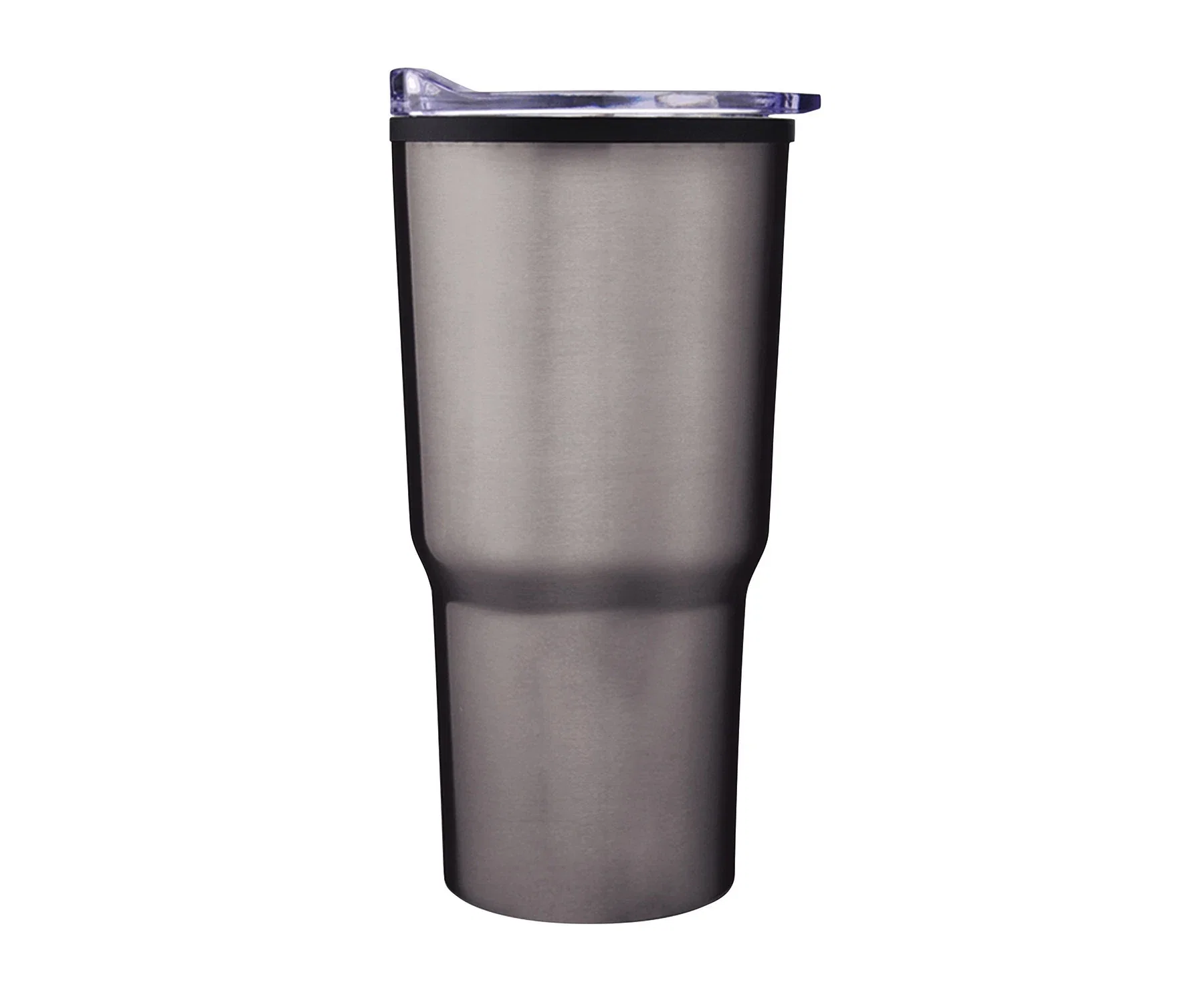Traveler's 20 oz. Cup-Holder Tumbler. Stainless steel 20 oz cup-holder tumbler fits car cup holders for commuters, view 4