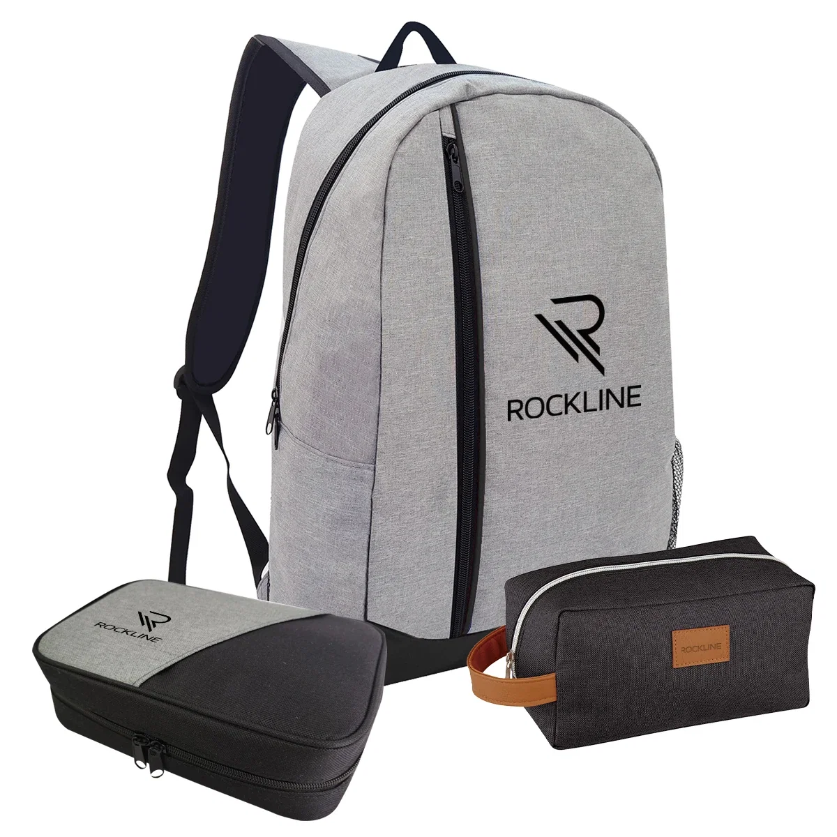 Duffel shown from the side with its carry handles