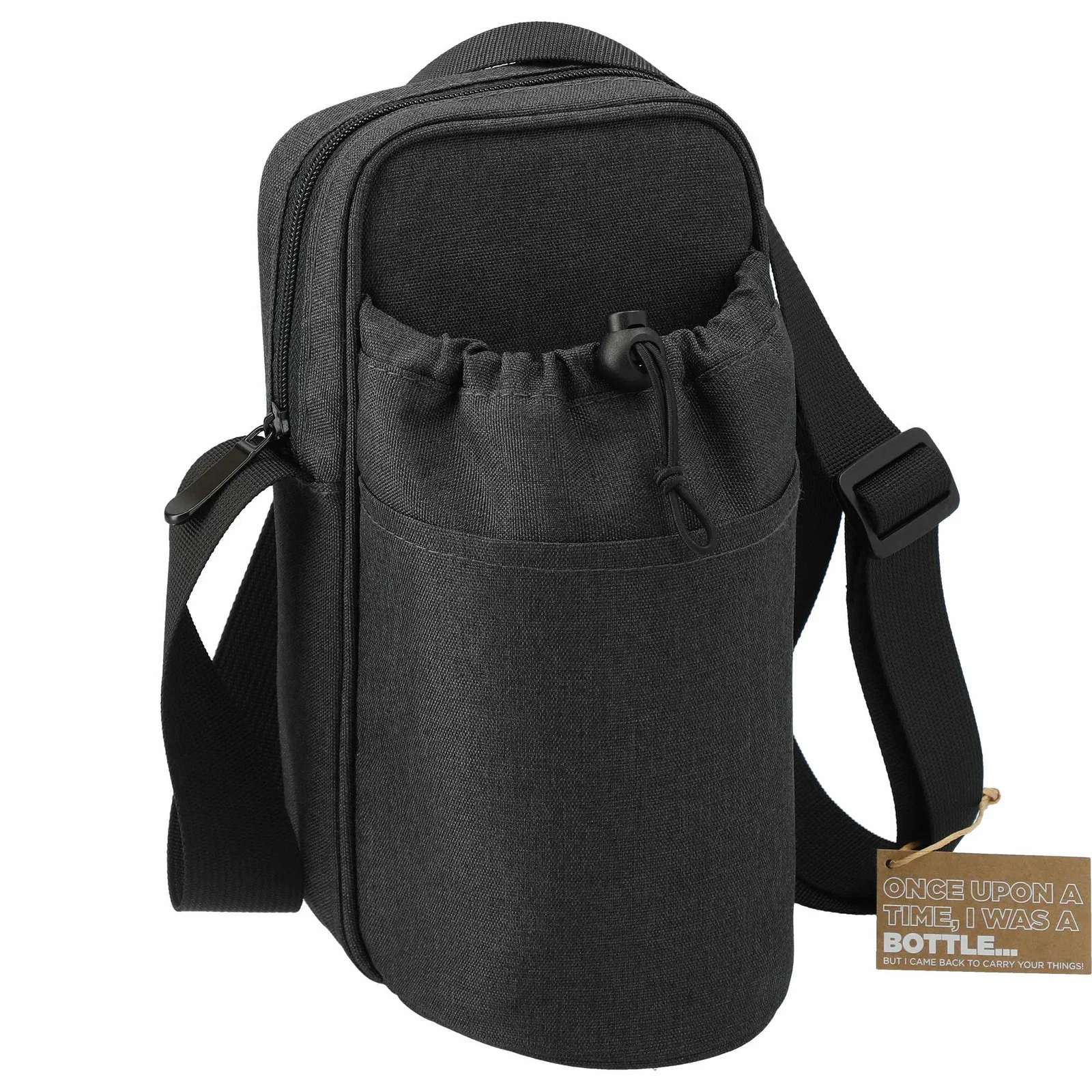 Traver RPET Adjustable Bottle Sling Cooler w/Pouch — view 10