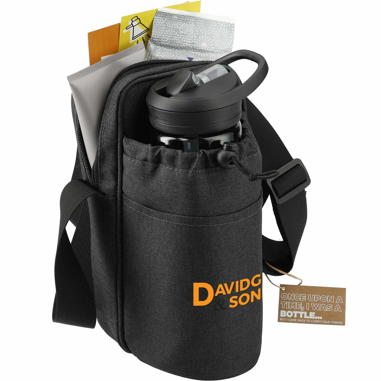 Traver RPET Adjustable Bottle Sling Cooler w/Pouch — view 14