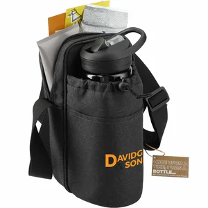 Traver RPET Adjustable Bottle Sling Cooler with Pouch