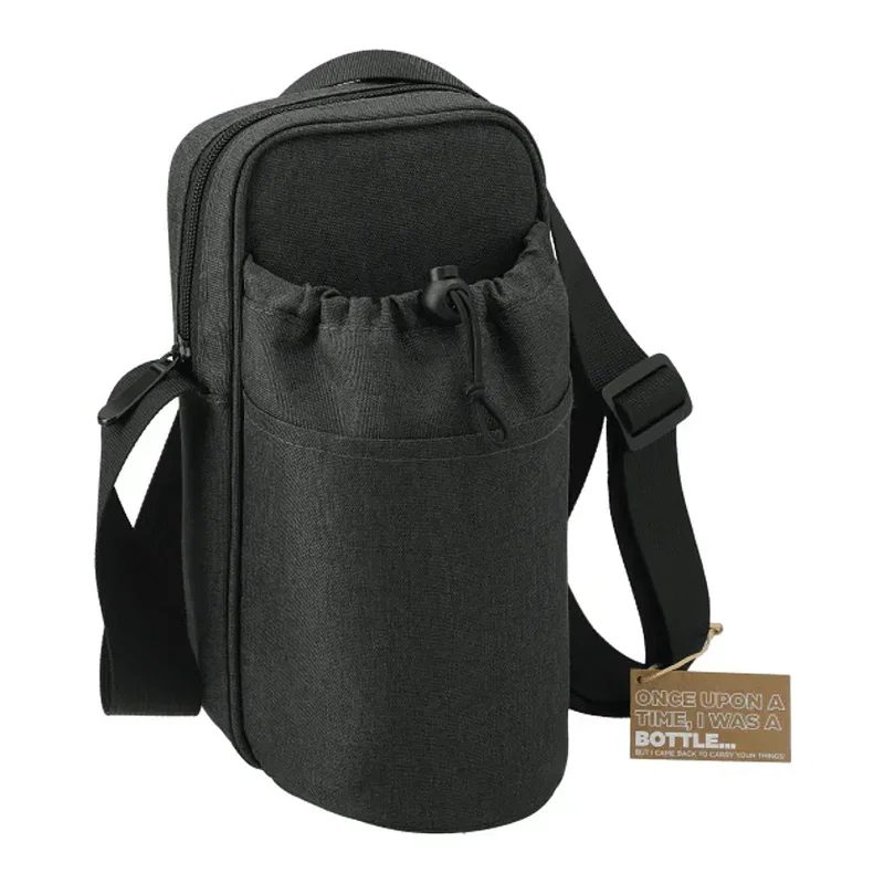 Traver RPET Adjustable Bottle Sling Cooler w/Pouch — view 3