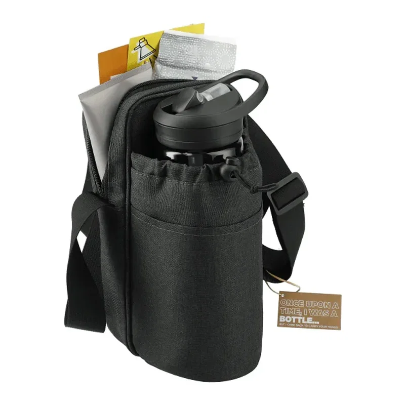 Traver RPET Adjustable Bottle Sling Cooler w/Pouch — view 4