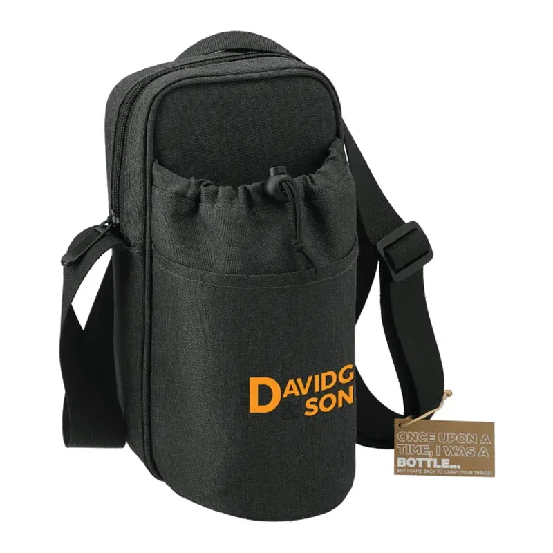 Traver RPET Adjustable Bottle Sling Cooler w/Pouch — view 6