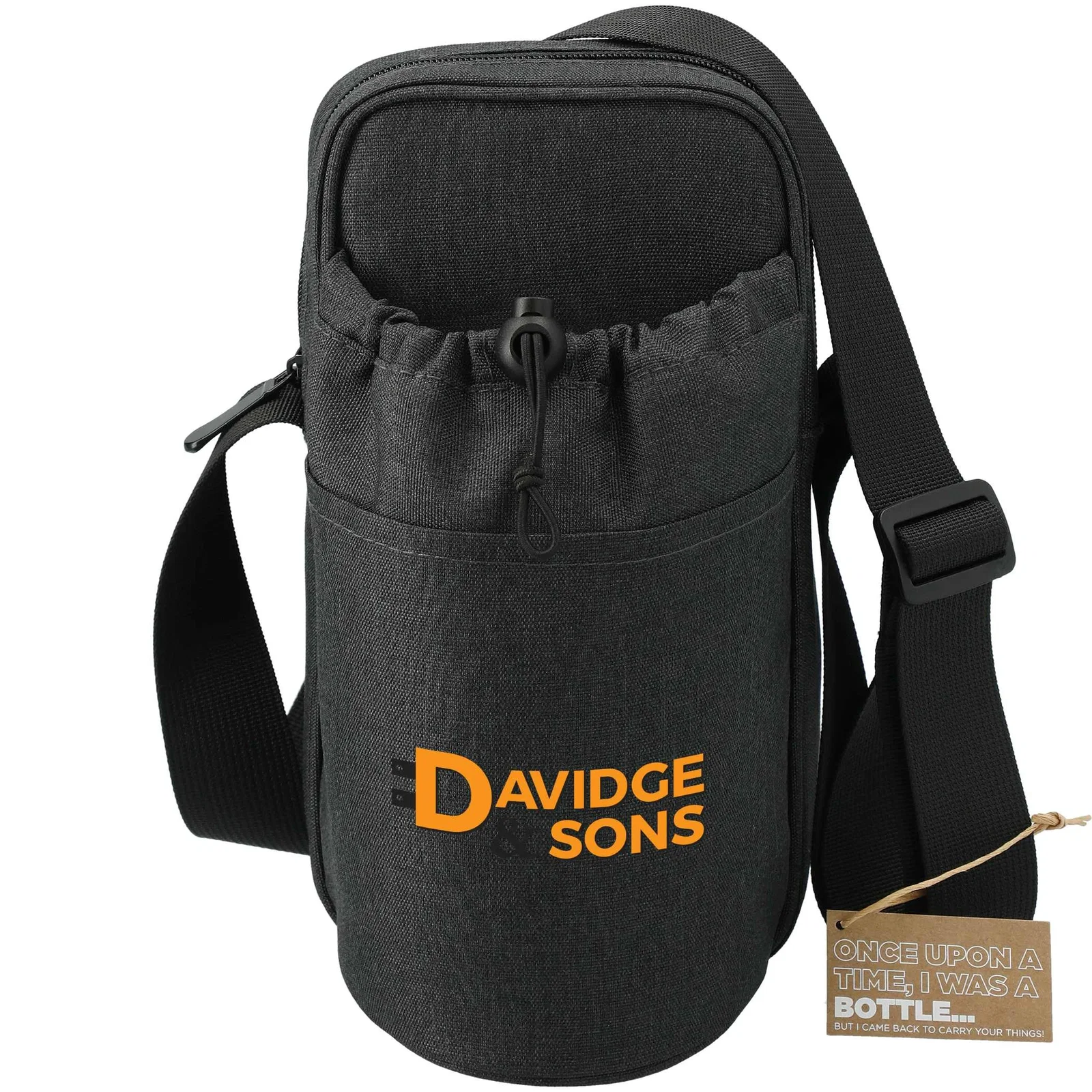 Traver RPET Adjustable Bottle Sling Cooler w/Pouch — view 8