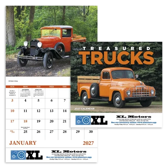 Good Value™ Treasured Trucks - Stapled Calendar