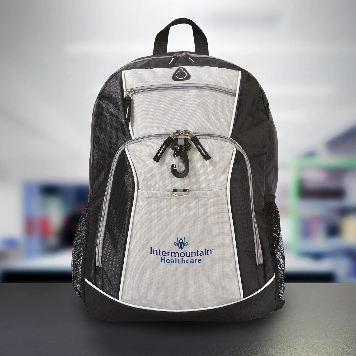 Trek Backpack — Black / Gray — view 2