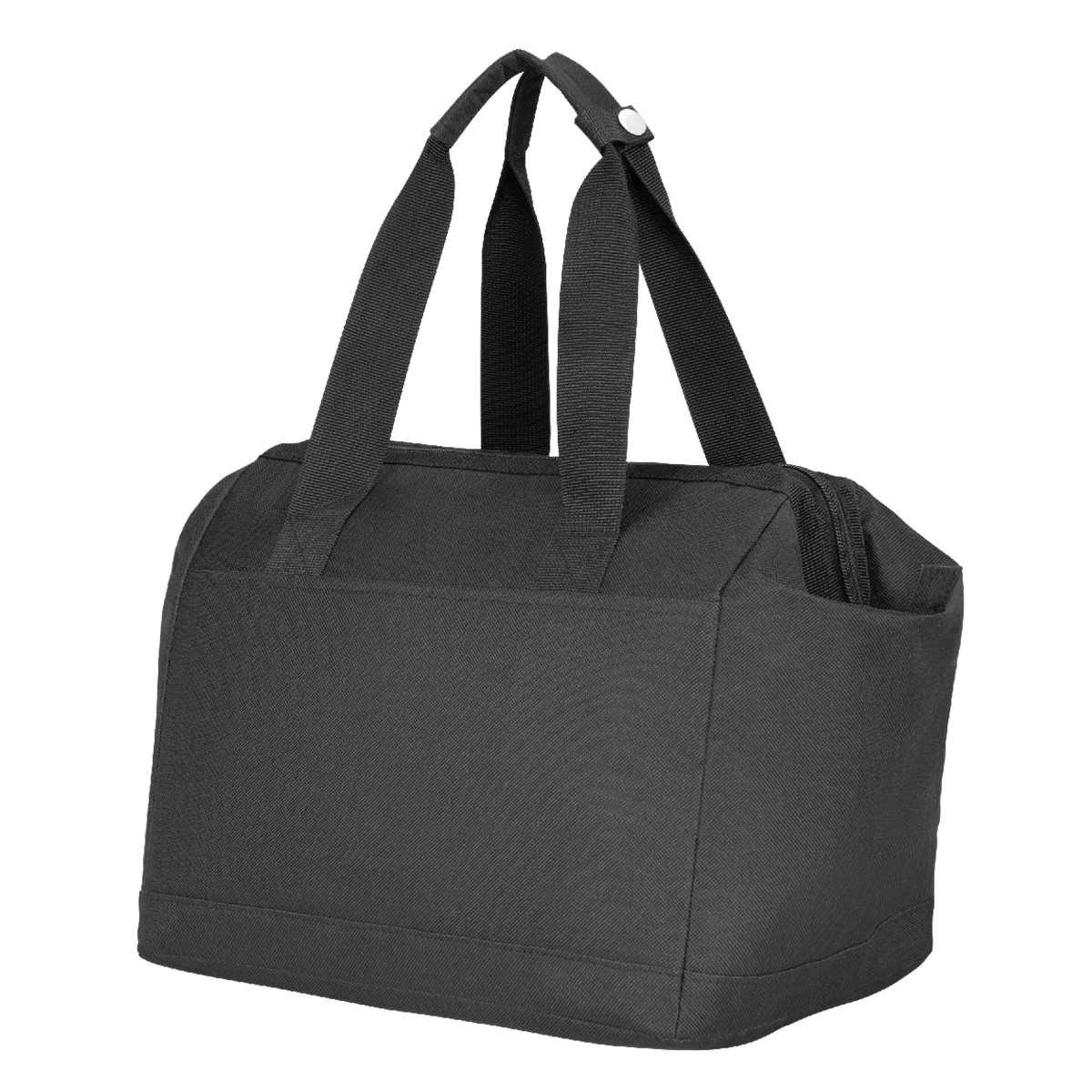 One open top carrier pictured alone ready for garage storage
