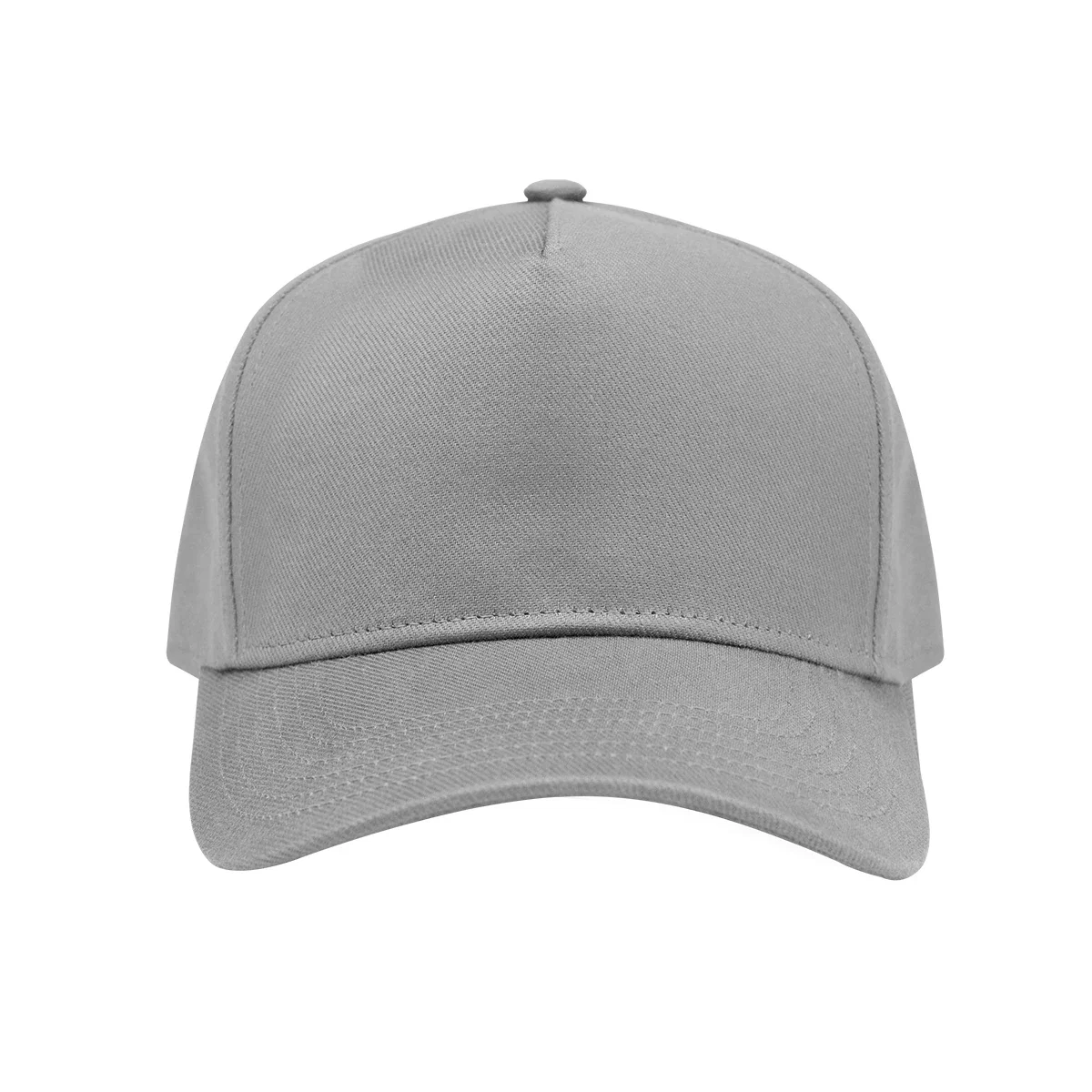 Profile view of the hat showing panel stitching