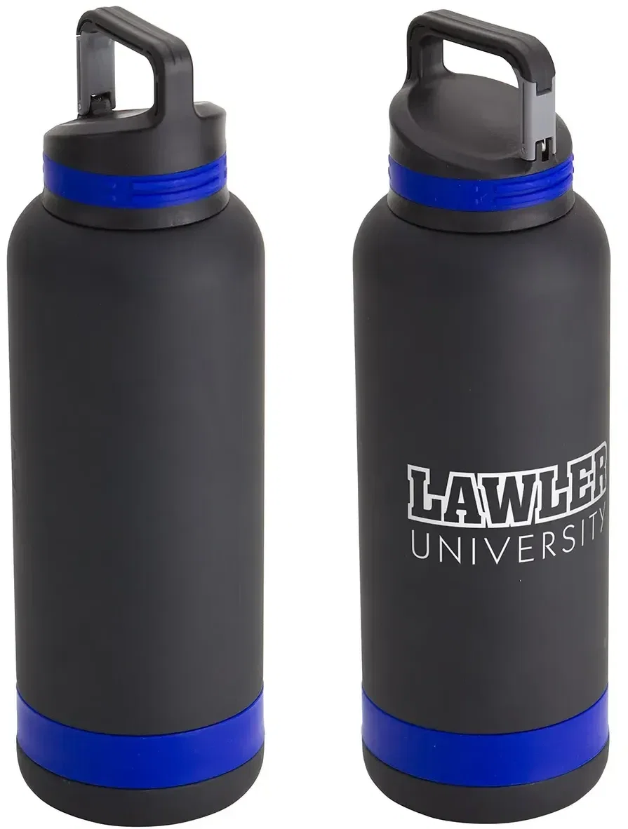 Custom logo Trenton 25 oz steel bottle, carabiner cap close-up