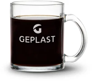 Glass Coffee Mug Made with Recycled Social Plastic