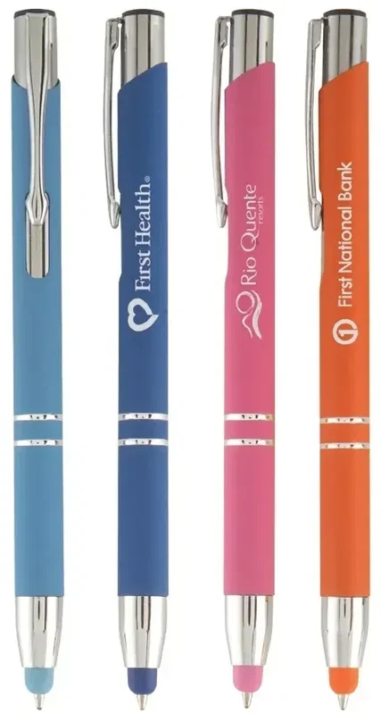 Tres-Chic Softy Brights with Stylus Click Pen (Black Ink) — view 1