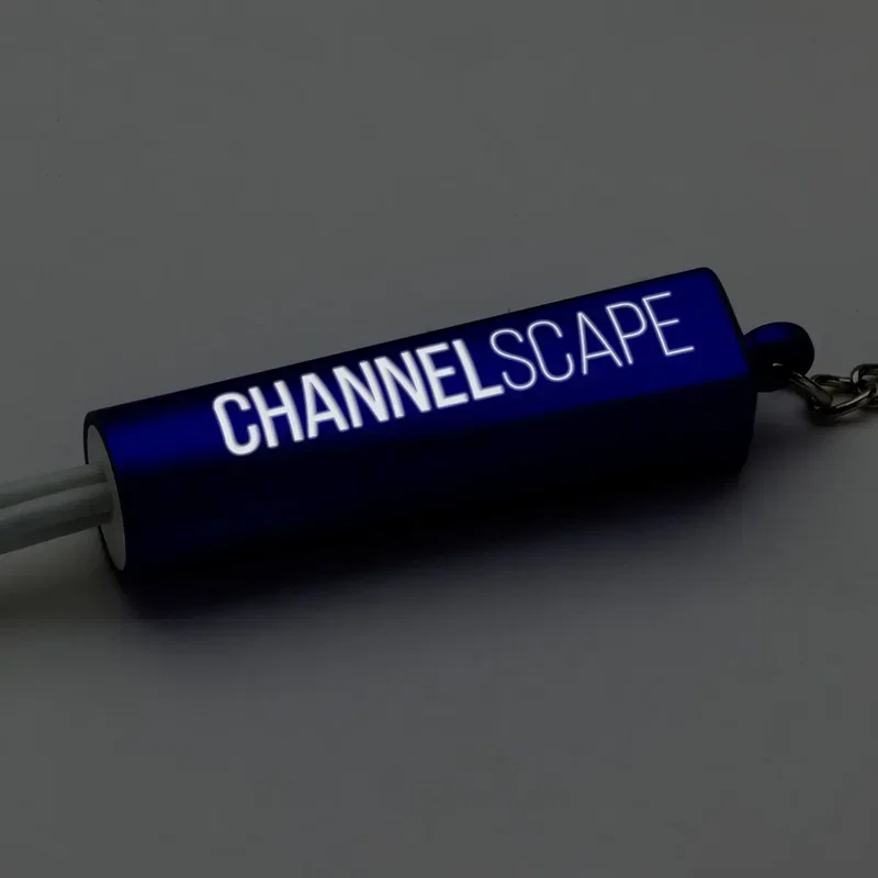 Branded Light-Up Charging Cable with Keychain — view 4