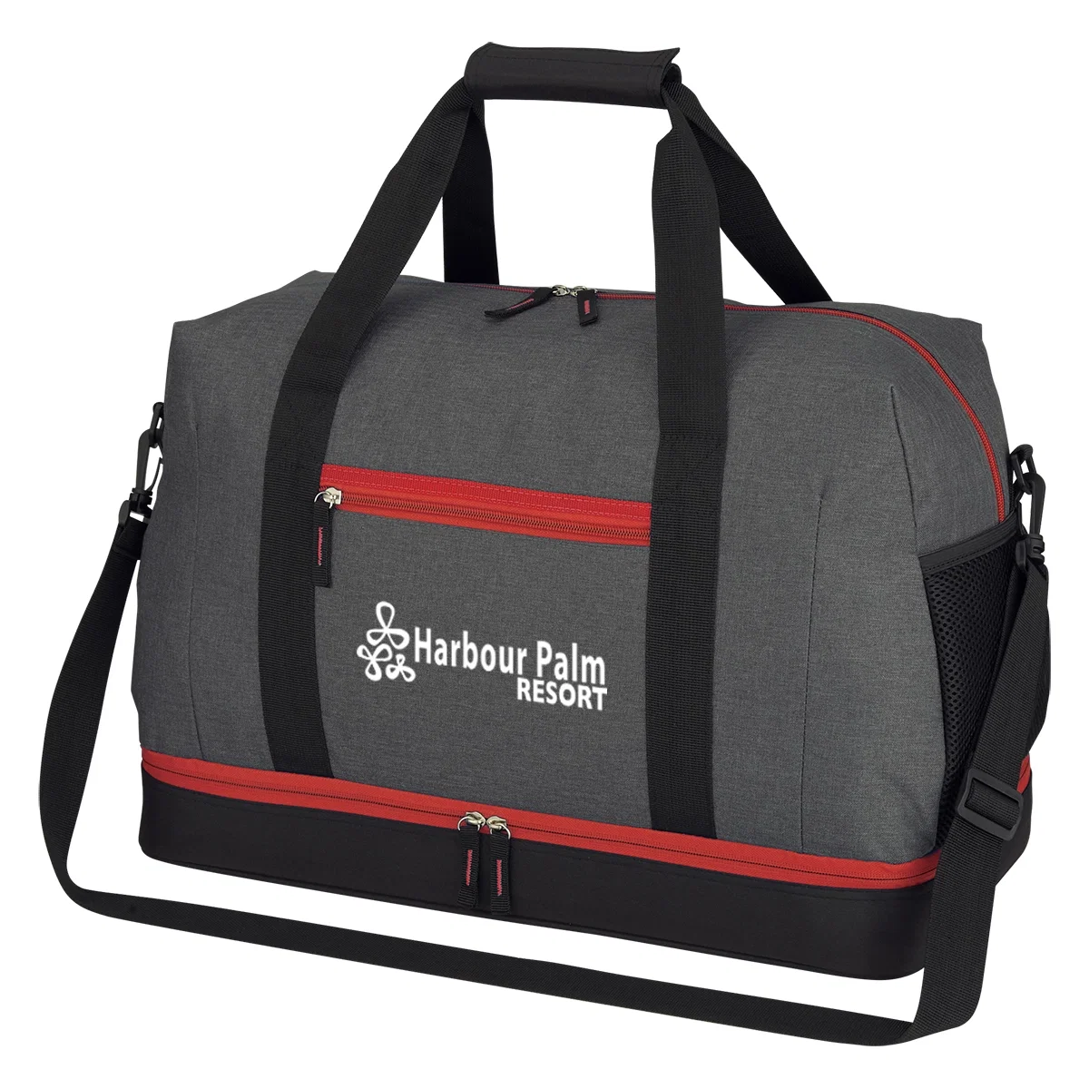 End pocket at one side of the bag