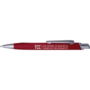 Metal Ballpoint Pen with Matte Finish and Three-Sided Imprint