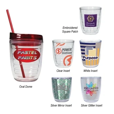 Straight sidewall of the 12 ounce cup