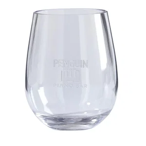 16 oz Tritan Stemless Wine Glass, 2-Piece Set, 1-Color Imprint
