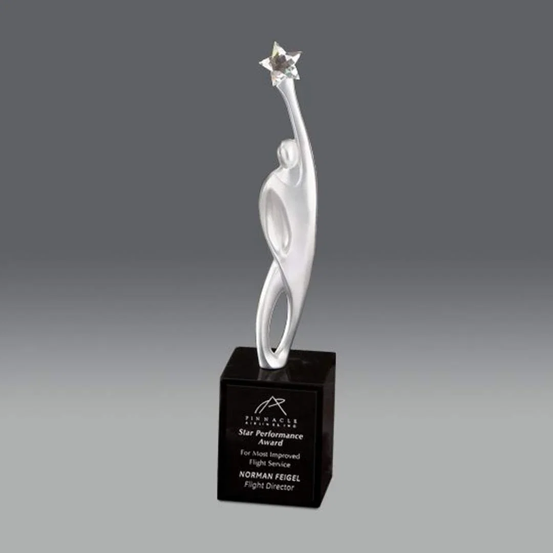 Custom Triumph Award on Optical Base for graduation ceremonies