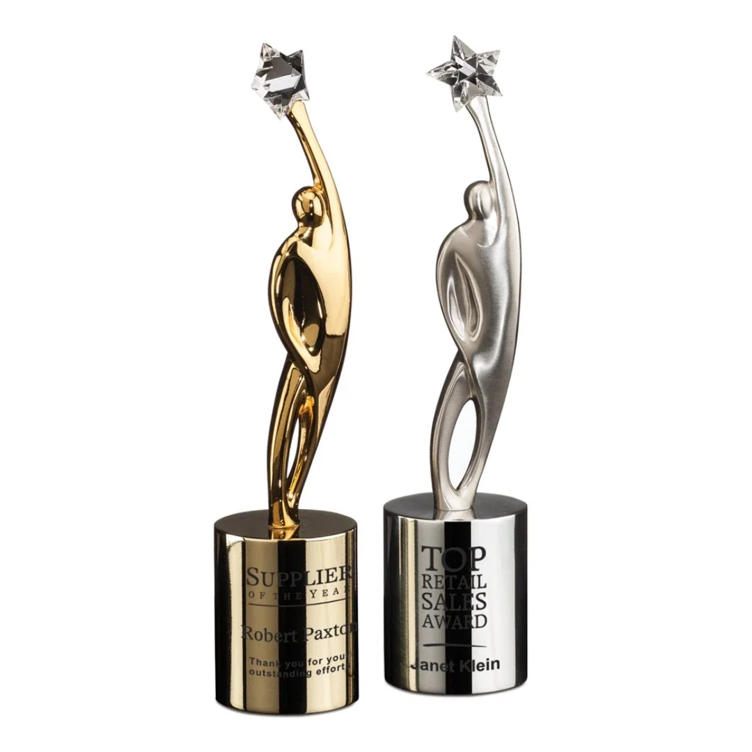 Custom Triumph Award on Optical Base for volunteer appreciation