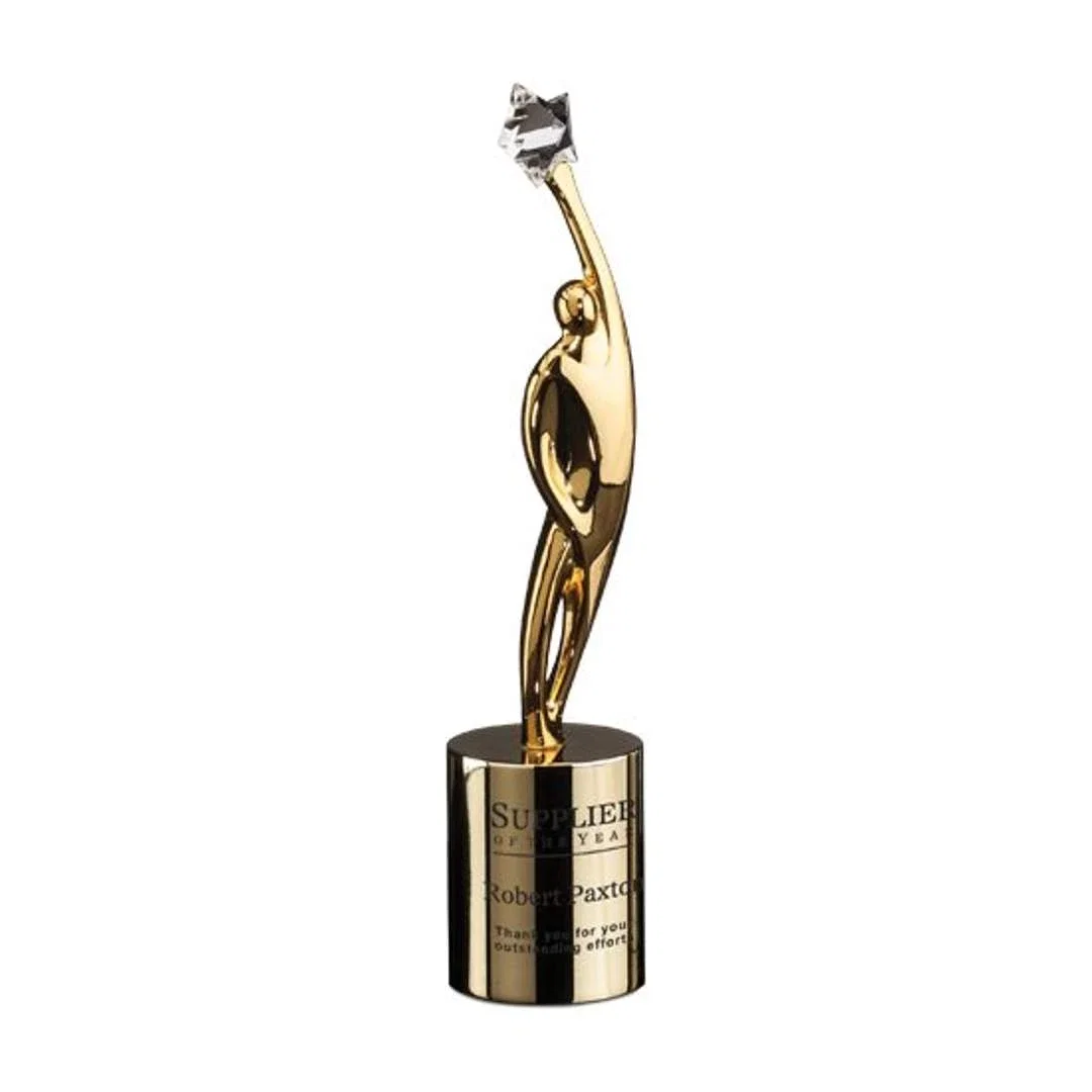 Custom Triumph Award on Optical Base for company anniversary events