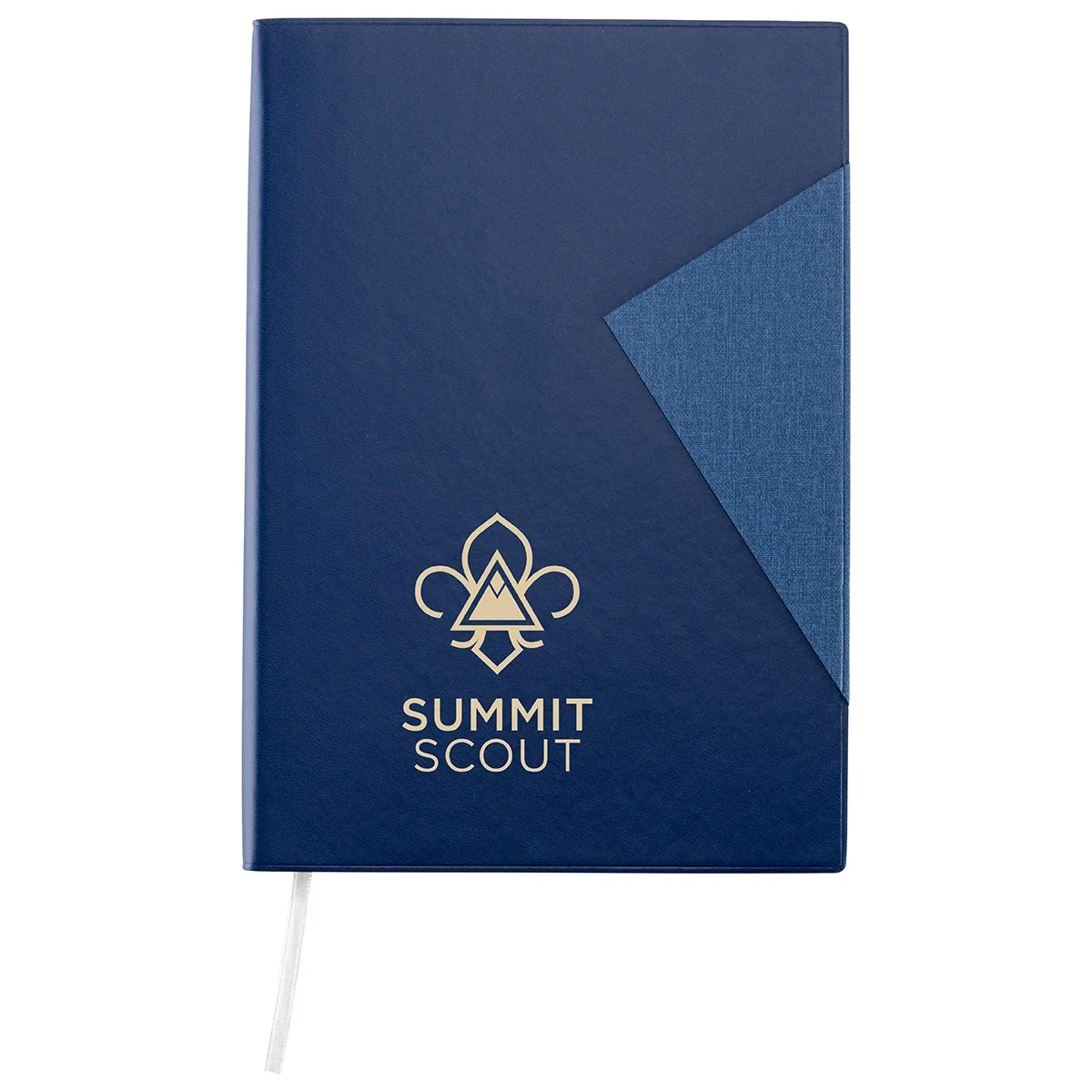 Trivium Hardcover Journal opened to show the ruled interior pages