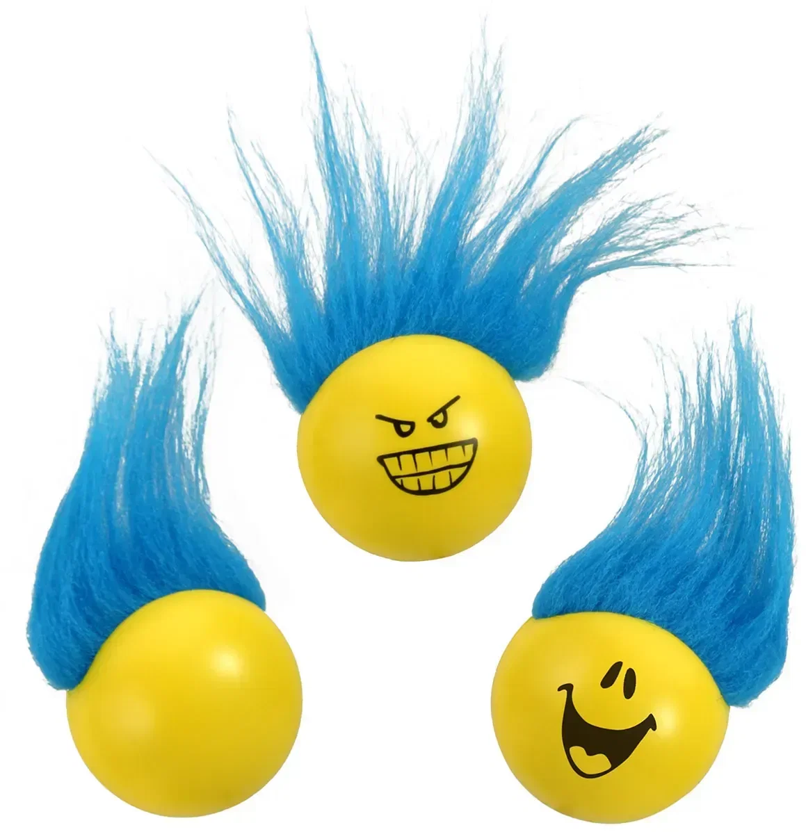 Custom Troll Figurine Stress Ball, promotional foam squeeze toy shaped like a troll figurine for branded logo gifts