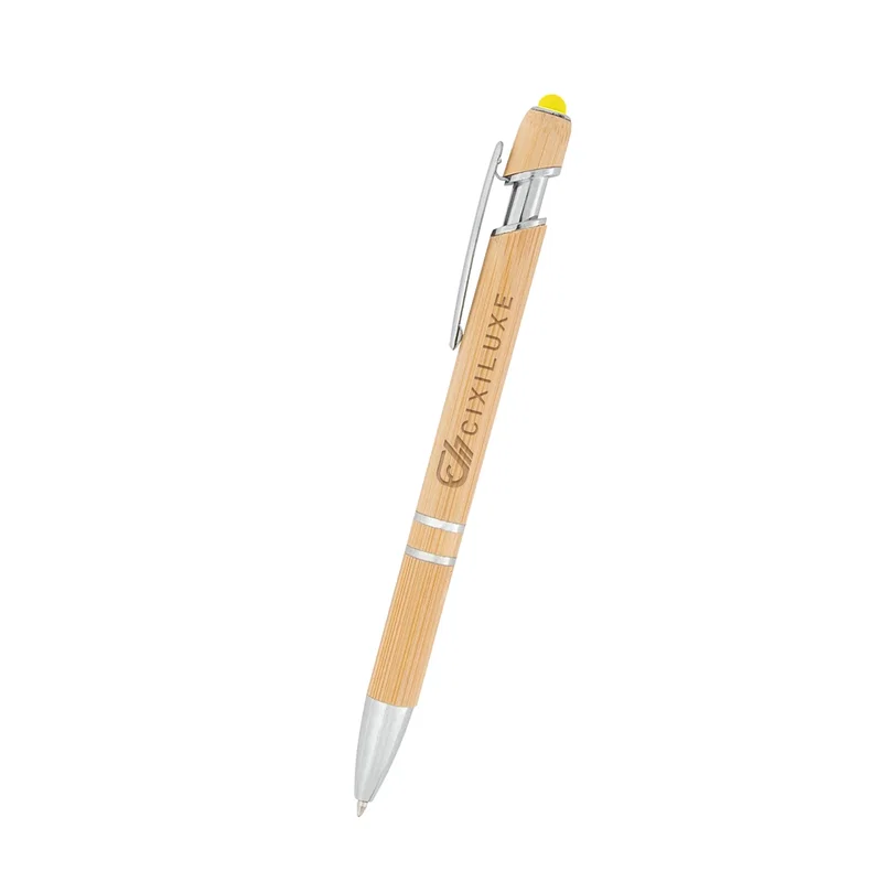Tropical Bamboo Incline Pen With Stylus — view 11
