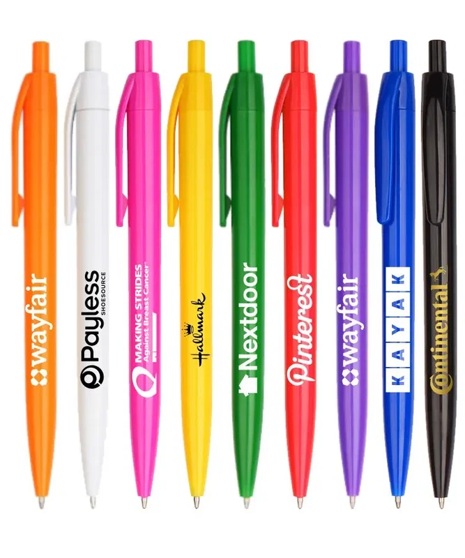 Tropical Barrel Click Pen - White Trim, Lincoln