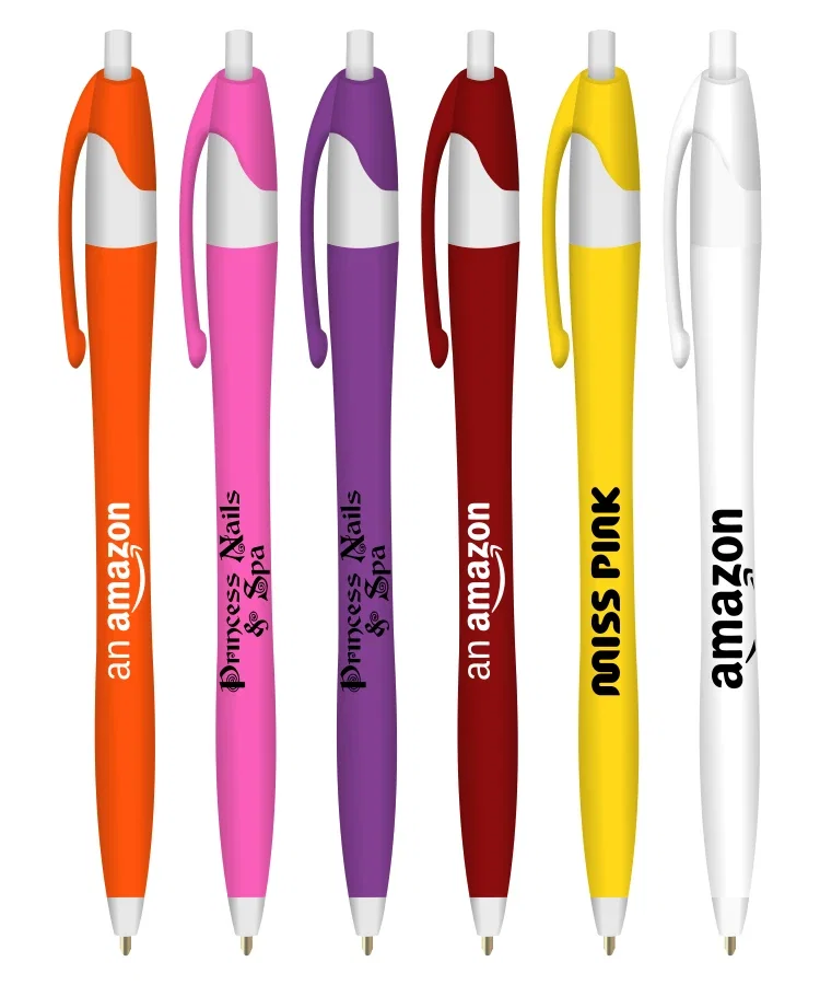 Tropical Elegant Click Pens w/ White Trim — view 2