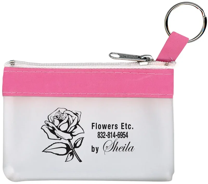Custom Branded Tropical Pearl Zip Purse — view 5