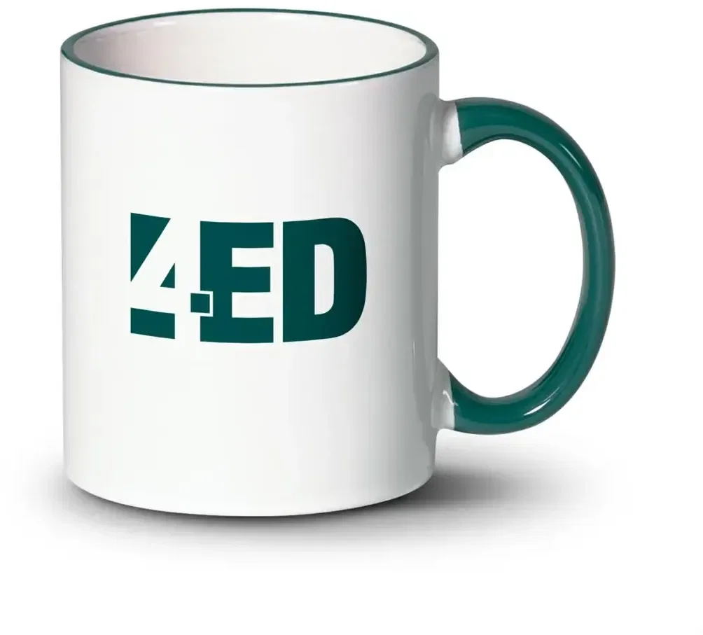 11oz Custom Logo Tuckson Ceramic Coffee Mugs — view 2