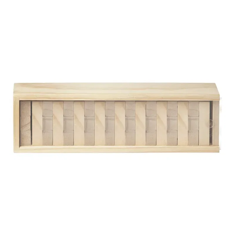 Custom Logo Tumbling Tower Wood Block Stacking Game — view 4