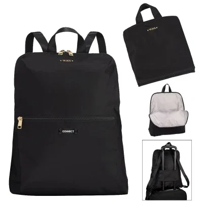 Shoulder straps and rear panel shown from behind