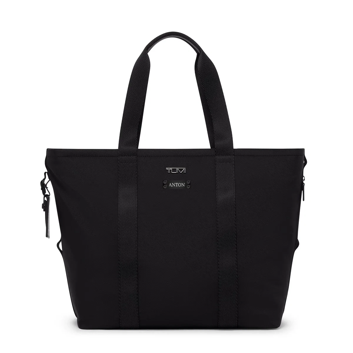 Shoulder straps rising from the top of the tote
