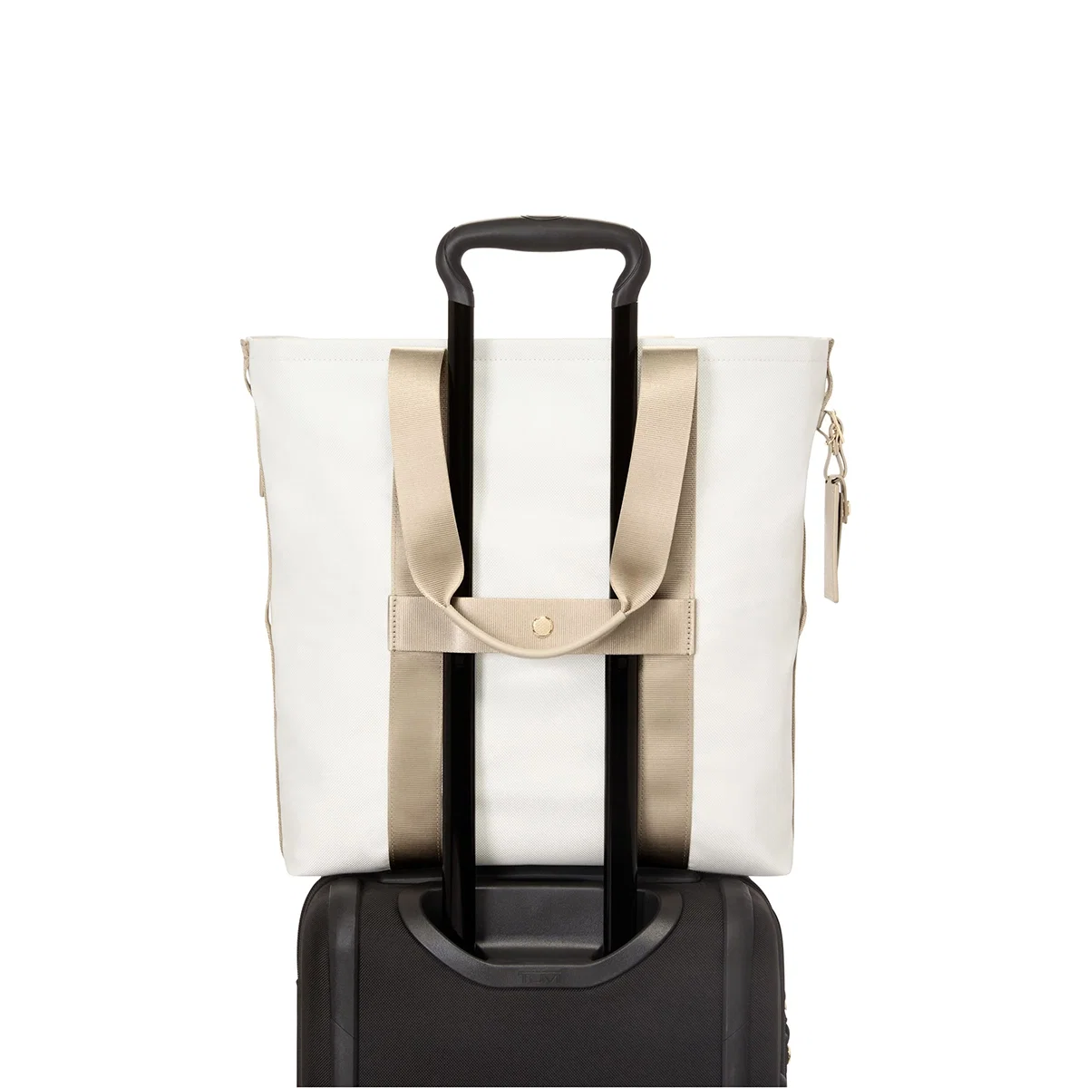 Shoulder straps rising from the top edge