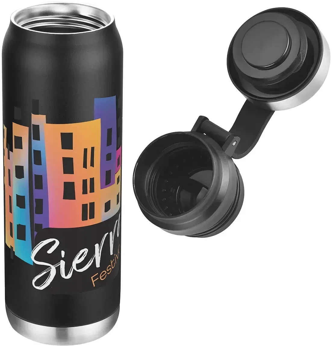 Turin 20 oz insulated bottle color options, promotional custom stainless steel drinkware