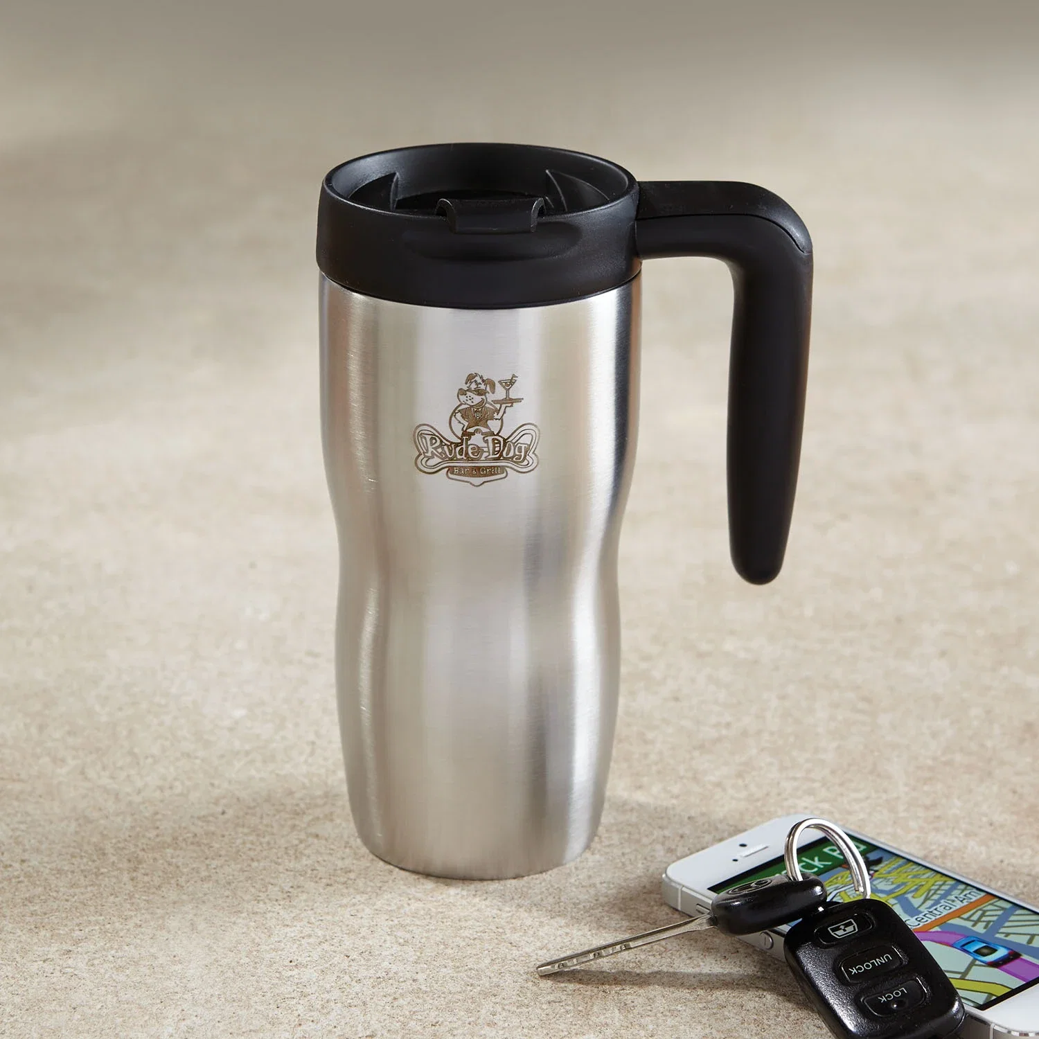 Logo Tuscan Travel Mug16 oz — Silver — view 2