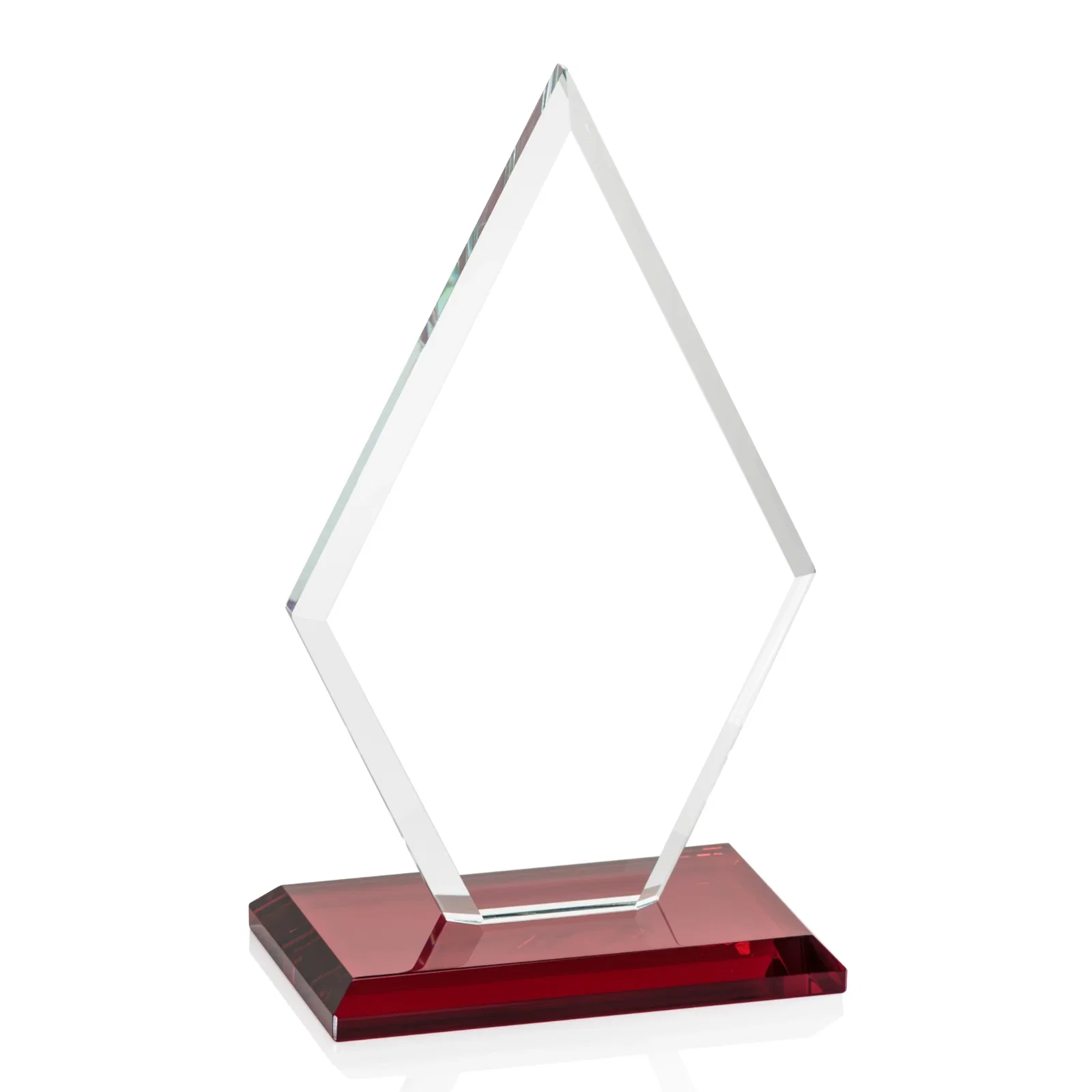 Promotional Starfire Crystal Diamond Award in a Beveled Frame, with your logo for safety achievement programs