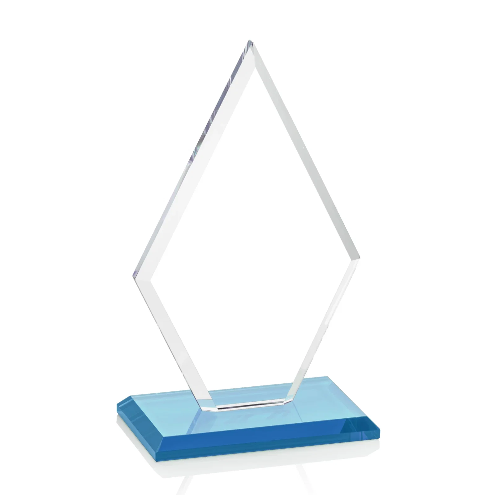 Promotional Starfire Crystal Diamond Award in a Beveled Frame, with your logo for dealer and partner awards