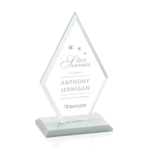 Starfire Crystal Diamond Award in a Beveled Frame