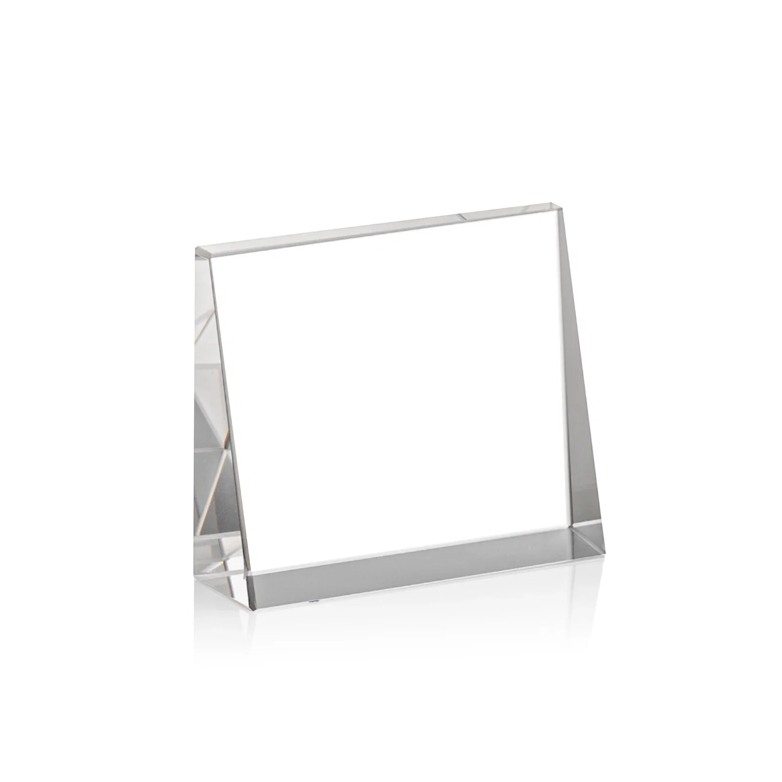 Promotional Optical Crystal Block Award, Freestanding in One Solid Piece, awards for corporate award ceremonies