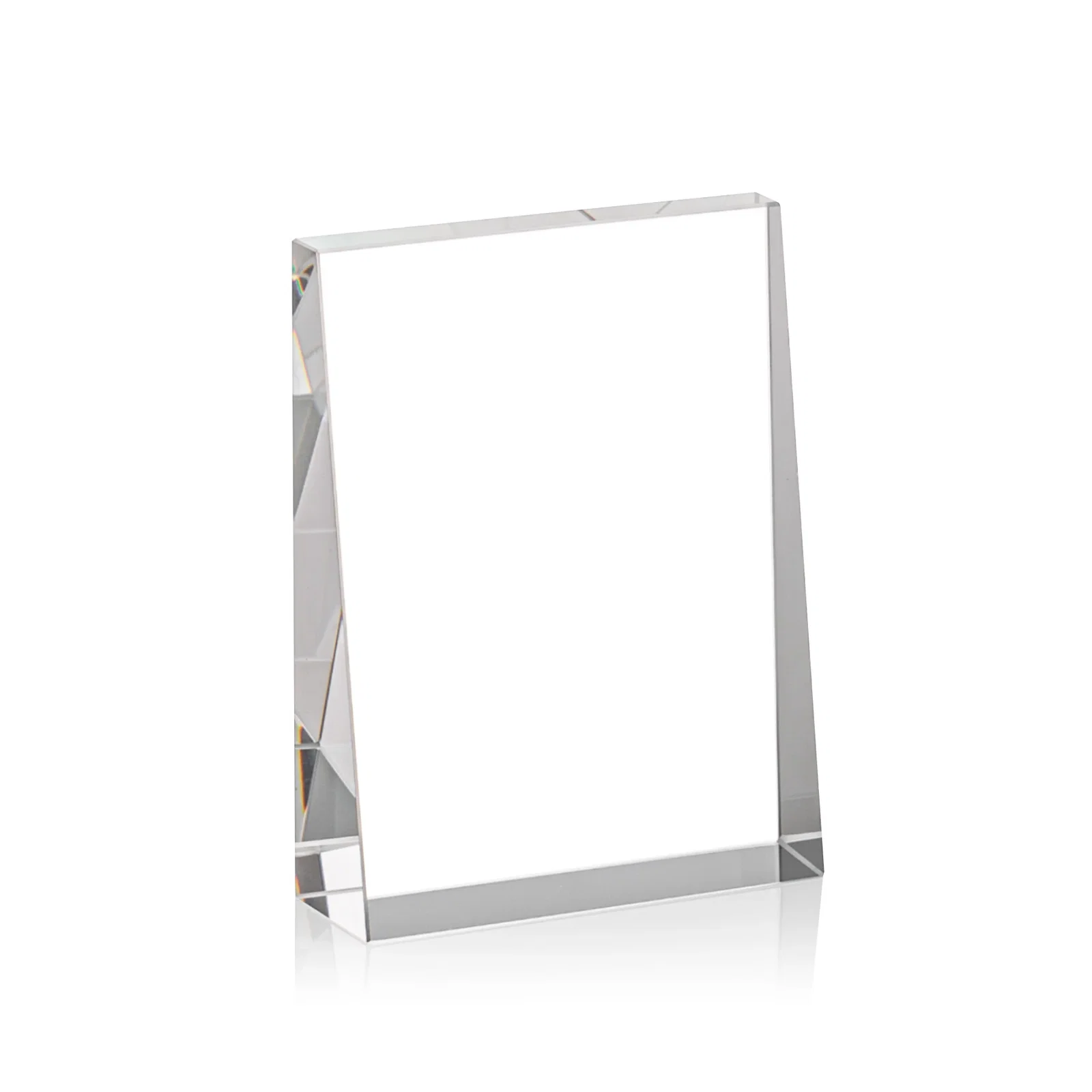 Promotional Optical Crystal Block Award, Freestanding in One Solid Piece, awards for service anniversary gifts