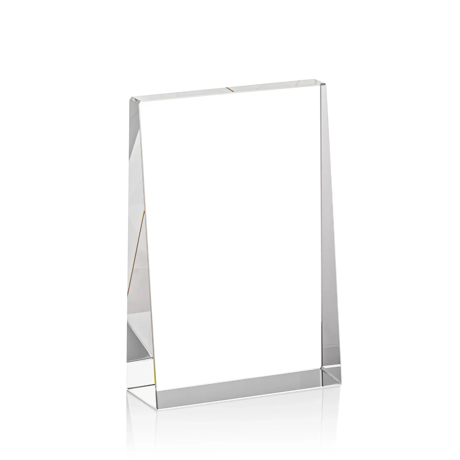 Promotional Optical Crystal Block Award, Freestanding in One Solid Piece, awards for sales achievement awards