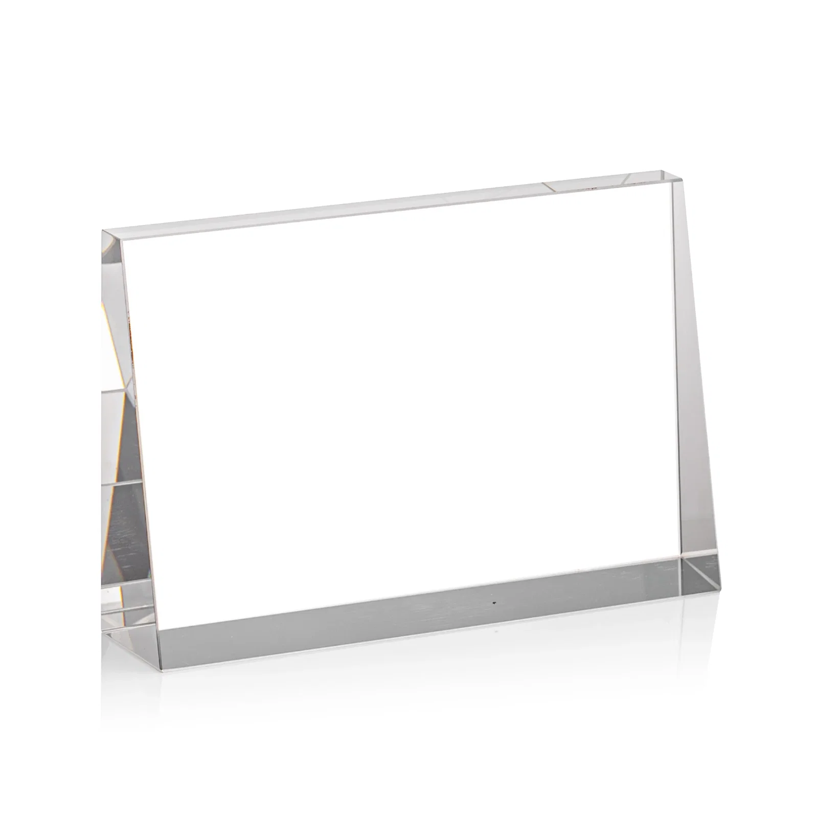 Promotional Optical Crystal Block Award, Freestanding in One Solid Piece, awards for graduation ceremonies