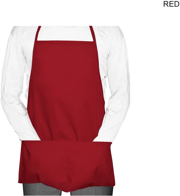 Twill Bib Apron with 2 pockets (19x24) — view 11
