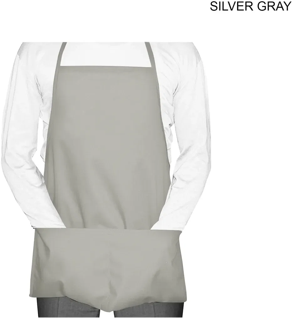 Twill Bib Apron with 2 pockets (19x24) — view 2