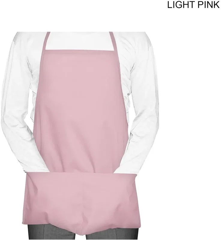 Twill Bib Apron with 2 pockets (19x24) — view 5