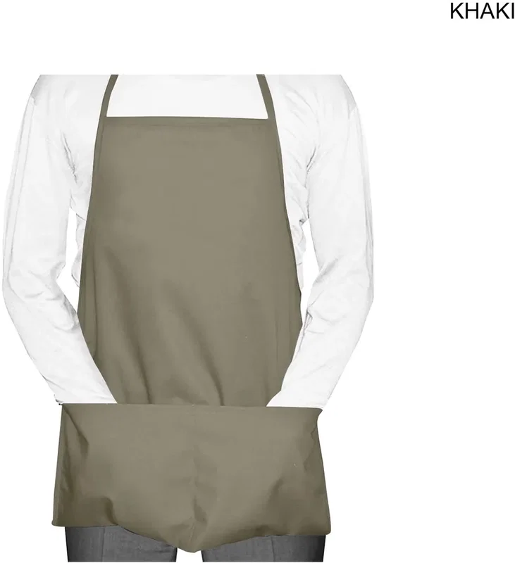 Twill Bib Apron with 2 pockets (19x24) — view 6